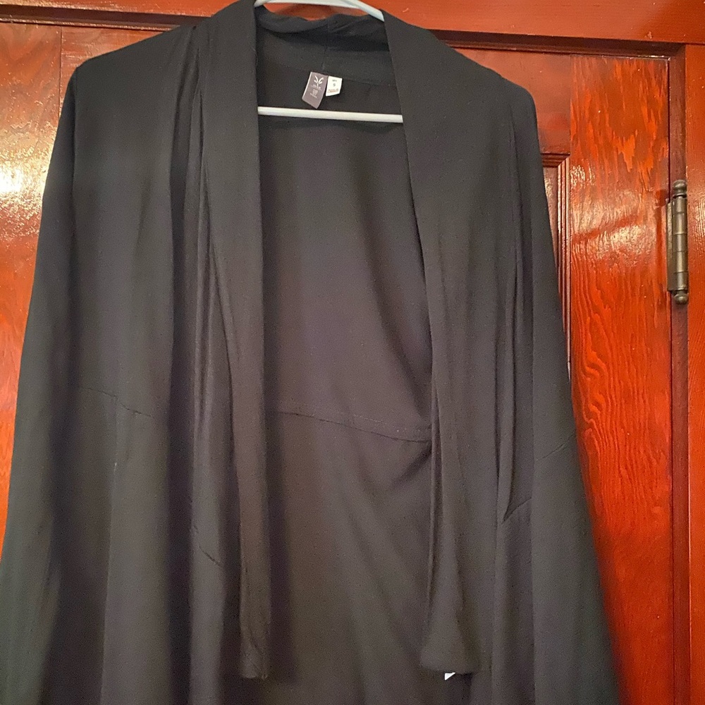 Black Ibex cascade cardigan small